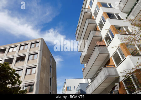 Multi-Geschichten Wohngebäude Stockfoto