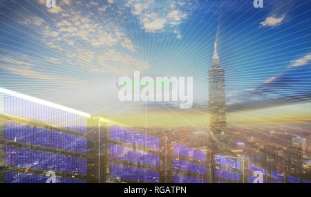 Die 3D-Rendering von 5G Netzwerk Konzept Stockfoto