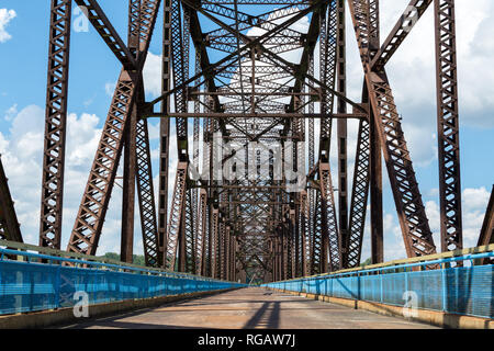 Die alte Kette von Felsen Brücke überspannt zwischen Missouri und Illinois und ist Teil der historischen Route 66. Stockfoto