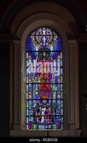 Harry Clarke Fenster in St. Mel's Kathedrale Longford, Irland Stockfoto