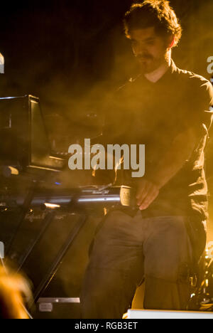 Die slowenischen Band Laibach im Fritzclub im Postbahnhof, Berlin - Deutschland live. Stockfoto