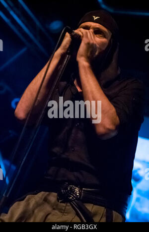 Die slowenischen Band Laibach im Fritzclub im Postbahnhof, Berlin - Deutschland live. Stockfoto