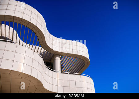 Juni 8, 2018 Los Angeles/CA/USA - architektonisches Detail Eines der Gebäude an das Getty Center von Richard Meier Stockfoto