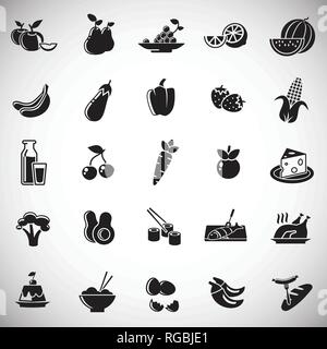 Gesunde Ernährung Symbole auf dem weißen Hintergrund für Grafik- und Webdesign, modernen einfachen Vektor unterzeichnen. Internet Konzept. Trendy Symbol für Web site Design web-Taste oder mobile App. Stock Vektor