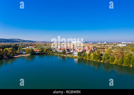 Deutschland, Unterfranken, Miltenberg, Niedernberger Seenplatte, Niedernberg, Meer Hotel Stockfoto