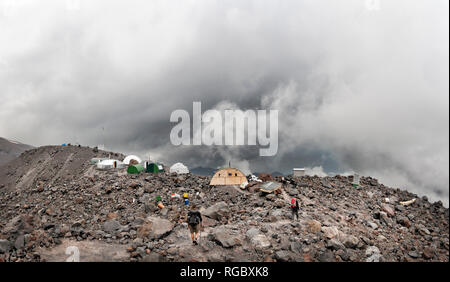 Russland, Obere Baksan Valley, Kaukasus Elbrus nördlich Camp Stockfoto