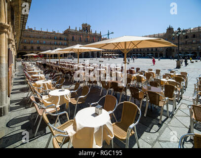 Plaza Mayor von Salamanca, Spanien Stockfoto