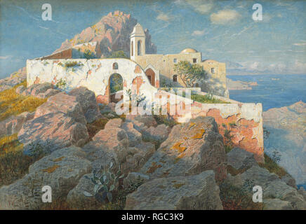 Santa Maria a Cetrella, Anacapri. Vom: C. 1892. Maße: Blatt: 38 x 56 cm (14 15/16 x 22 1/16 in.). Medium: Aquarell und Gouache über Graphit. Museum: Nationalgalerie, Washington DC. Autor: William Stanley Haseltine. Stockfoto