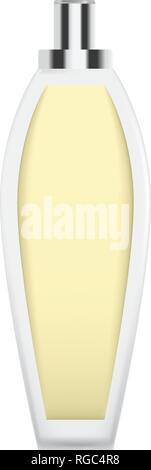 Gelb Duft Flasche Symbol, realistischen Stil Stock Vektor