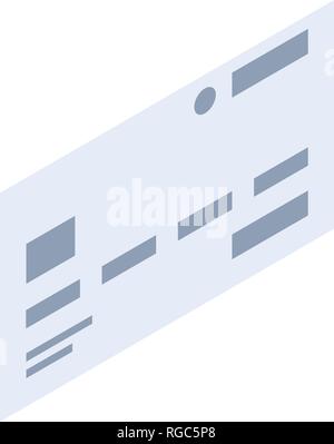 Karte das Symbol Isometrische Stil Stock Vektor