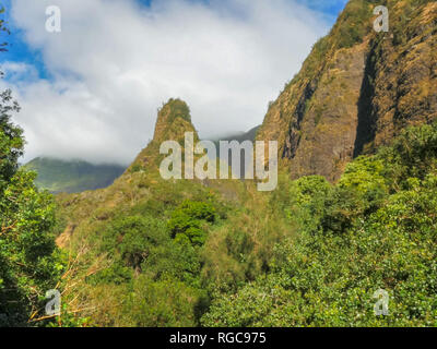 Erschossen von Maui iao needle in Hawaii Stockfoto