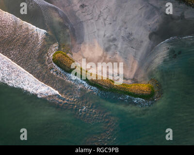 Indonesien, Bali, Luftaufnahme von Kuta Beach von oben Stockfoto