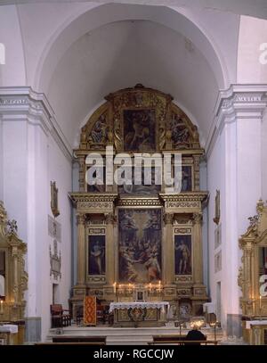 CAPILLA DEL Espiritu Santo. Lage: CATEDRAL - Interieur. Becken. CUENCA. Spanien. Stockfoto