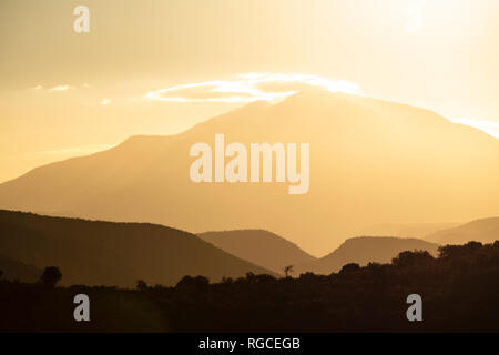 Südafrika, Rooiberg, Bergkulisse in den Morgen Stockfoto