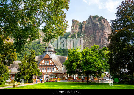 Deutschland, Rheinland-Pfalz, Bad Kreuznach, Bad Münster am Stein-Ebernburg Stockfoto