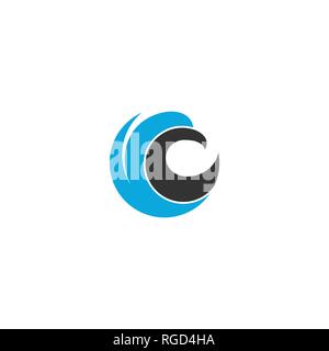 Eagle Logo Vektor, einfache Eagle head logo Circle Design, Vector Icons. Stock Vektor