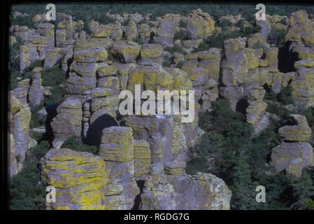 Chiricahua National Monument ist eine Einheit des National Park System in der Chiricahua Berge von der südöstlichen Arizona. Stockfoto