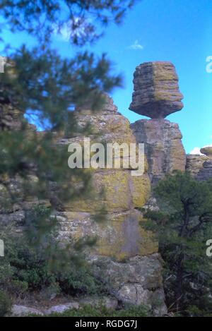 Chiricahua National Monument ist eine Einheit des National Park System in der Chiricahua Berge von der südöstlichen Arizona. Stockfoto