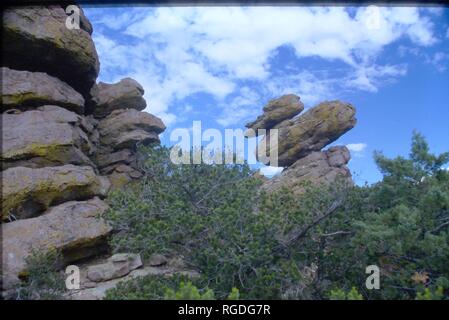 Chiricahua National Monument ist eine Einheit des National Park System in der Chiricahua Berge von der südöstlichen Arizona. Stockfoto