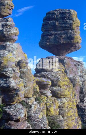 Chiricahua National Monument ist eine Einheit des National Park System in der Chiricahua Berge von der südöstlichen Arizona. Stockfoto