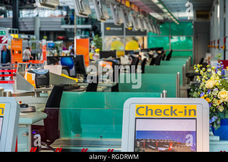 Self-service Check-in Stockfoto