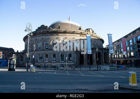 Die Leeds Corn Exchange ist ein viktorianisches Gebäude in Leeds, West Yorkshire, England, die von Cuthbert Brodrick entwickelt wurde und im Jahr 1864 abgeschlossen. Stockfoto