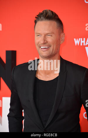 Los Angeles, USA. 28 Jan, 2019. LOS ANGELES, Ca. Januar 28, 2019: Brian Tyler am US-Premiere von "was Männer wollen!' im Regency Dorf Theater, Westwood. Foto: Paul Smith/Alamy leben Nachrichten Stockfoto