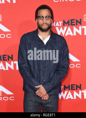 Westwood, CA, USA. 28 Jan, 2019. 28. Januar 2019 - Westwood, Kalifornien - Michael Ealy. "Was Männer wollen" Los Angeles Premiere statt im Regency Dorf Theater Photo Credit: Birdie Thompson/AdMedia Credit: ZUMA Press, Inc./Alamy leben Nachrichten Stockfoto