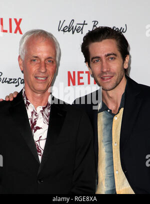 Hollywood, Ca. 28 Jan, 2019. Dan Gilroy, Jake Gyllenhaal, im Velvet Kreissäge Premiere Screening Im Egyptian Theatre in Los Angeles, Kalifornien am 28. Januar 2019. Credit: Faye Sadou/Medien Punch/Alamy leben Nachrichten Stockfoto