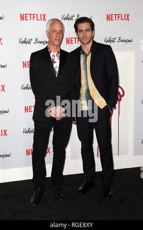 Hollywood, Ca. 28 Jan, 2019. Dan Gilroy, Jake Gyllenhaal, im Velvet Kreissäge Premiere Screening Im Egyptian Theatre in Los Angeles, Kalifornien am 28. Januar 2019. Credit: Faye Sadou/Medien Punch/Alamy leben Nachrichten Stockfoto