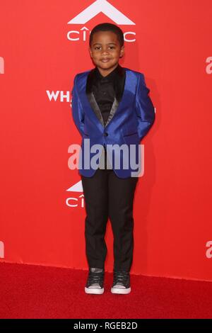 Auston Jon Moore in der Ankunftshalle für das, was Männer wollen Premiere, Regency Dorf Theater - Westwood, Los Angeles, CA 28. Januar 2019. Foto von: Priscilla Grant/Everett Collection Stockfoto