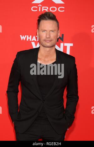 Los Angeles, CA, USA. 28 Jan, 2019. Brian Tyler in der Ankunftshalle für das, was Männer wollen Premiere, Regency Dorf Theater - Westwood, Los Angeles, CA 28. Januar 2019. Credit: Priscilla Grant/Everett Collection/Alamy leben Nachrichten Stockfoto