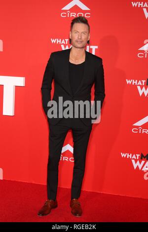 Los Angeles, CA, USA. 28 Jan, 2019. Brian Tyler in der Ankunftshalle für das, was Männer wollen Premiere, Regency Dorf Theater - Westwood, Los Angeles, CA 28. Januar 2019. Credit: Priscilla Grant/Everett Collection/Alamy leben Nachrichten Stockfoto