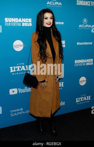 Paige bei der Ankunft für den Kampf MIT MEINER FAMILIE Premiere auf dem Sundance Film Festival 2019, Ray Theater, Park City, UT 28. Januar 2019. Foto: JA/Everett Collection Stockfoto