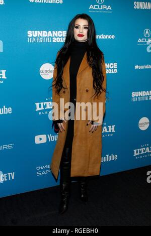 Paige bei der Ankunft für den Kampf MIT MEINER FAMILIE Premiere auf dem Sundance Film Festival 2019, Ray Theater, Park City, UT 28. Januar 2019. Foto: JA/Everett Collection Stockfoto