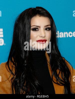 Paige bei der Ankunft für den Kampf MIT MEINER FAMILIE Premiere auf dem Sundance Film Festival 2019, Ray Theater, Park City, UT 28. Januar 2019. Foto: JA/Everett Collection Stockfoto