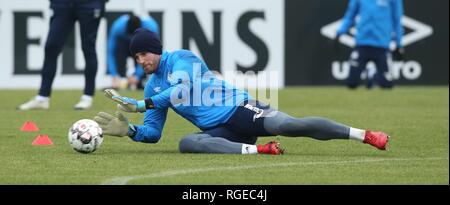 Firo: 29.01.2019, Fußball, 1.Bundesliga, Saison 2018/2019, FC Schalke 04, Ausbildung, Torhüter Ralf FAHRMANN, | Verwendung weltweit Stockfoto