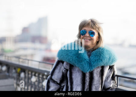Hamburg, Deutschland. 29 Jan, 2019. Rock Sänger Suzi Quatro präsentiert ihr neues Album "No Control" Auf einer Presseveranstaltung im Hard Rock Cafe Hamburg an den Landungsbrücken. Credit: Christian Charisius/dpa/Alamy leben Nachrichten Stockfoto