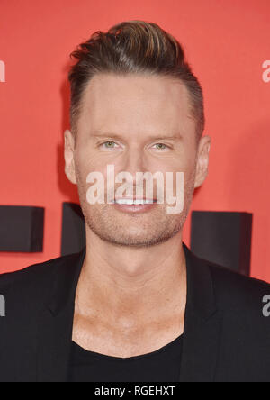 WESTWOOD, CA - 28. Januar: Brian Tyler kommt für Paramount Pictures'' was Männer wollen 'Premiere im Regency Dorf Theater am 28 Januar, 2019 in Westwood, Kalifornien. Quelle: Jeffrey Mayer/Alamy leben Nachrichten Stockfoto