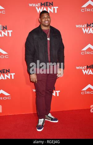 WESTWOOD, CA - 28. Januar: Quinnen Williams kommt für Paramount Pictures'' was Männer wollen 'Premiere im Regency Dorf Theater am 28 Januar, 2019 in Westwood, Kalifornien. Quelle: Jeffrey Mayer/Alamy leben Nachrichten Stockfoto