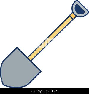 Schaufel Vektor Icon Zeichen Symbol Vektor Illustration für den privaten und gewerblichen Gebrauch... Reinigen Sie trendige Symbol... Stock Vektor