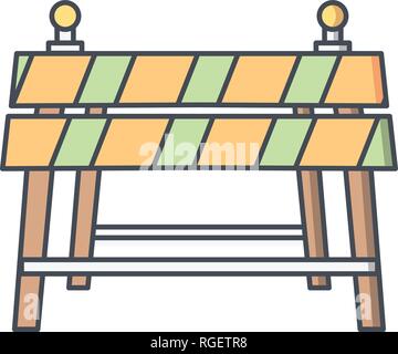 Barriere Vektor Icon Zeichen Symbol Vektor Illustration für den privaten und gewerblichen Gebrauch... Reinigen Sie trendige Symbol... Stock Vektor