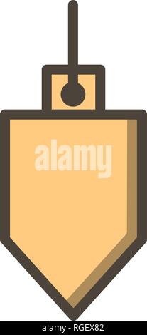 Plumb Bob Vektor Icon Zeichen Symbol Vektor Illustration für den privaten und gewerblichen Gebrauch... Reinigen Sie trendige Symbol... Stock Vektor