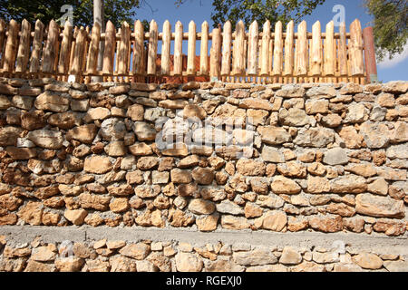 Steinmauer Stockfoto