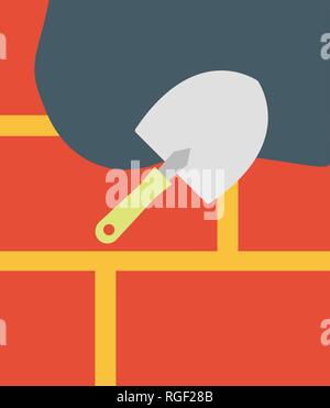 Brick Wall Vektor Icon Zeichen Symbol Vektor Illustration für den privaten und gewerblichen Gebrauch... Reinigen Sie trendige Symbol... Stock Vektor