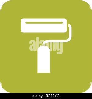 Farbroller Vektor Icon Zeichen Symbol Vektor Illustration für den privaten und gewerblichen Gebrauch... Reinigen Sie trendige Symbol... Stock Vektor