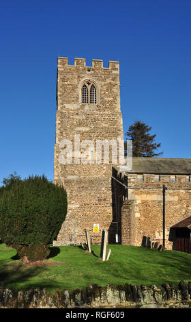 Abteikirche von St. Leonard, Old Warden, Bedfordshire, England, Großbritannien Stockfoto