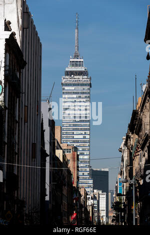 Der Torre Latinoamericana, in der Innenstadt von Mexico City Stockfoto