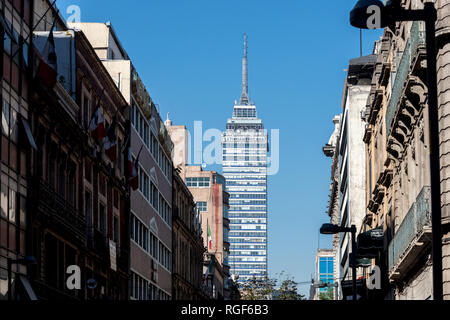 Der Torre Latinoamericana, in der Innenstadt von Mexico City Stockfoto