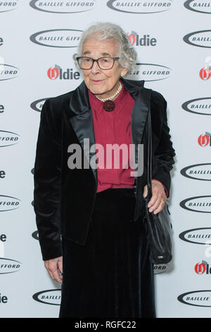 Judith Kerr an die Oldie des Jahres Awards, bei Simpson's in the Strand, im Zentrum von London. Stockfoto